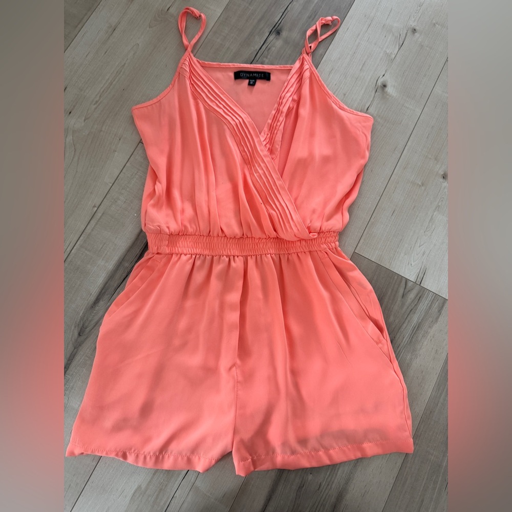 Express Coral Romper